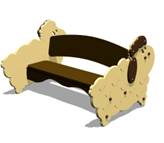 Скамья детская Овечка МД015