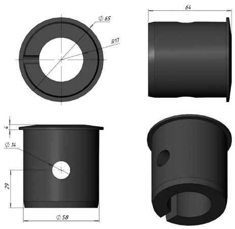 Заглушка пластиковая из ПНД на трубу 32 мм