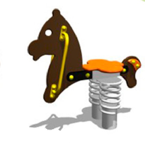 Качели на пружине «Конь» КЧ039