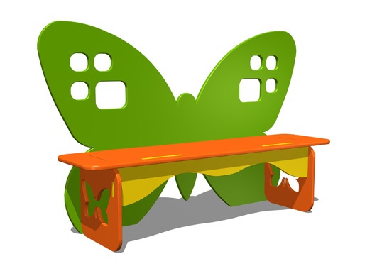 Скамья детская Бабочка МД018