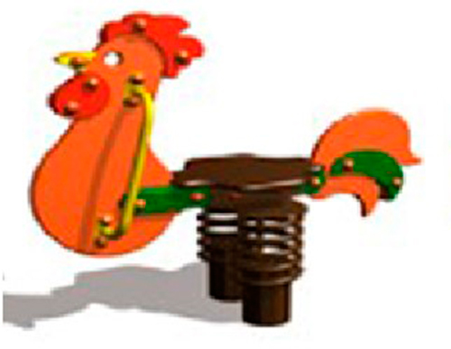 Качели на пружине «Петушок» КЧ058