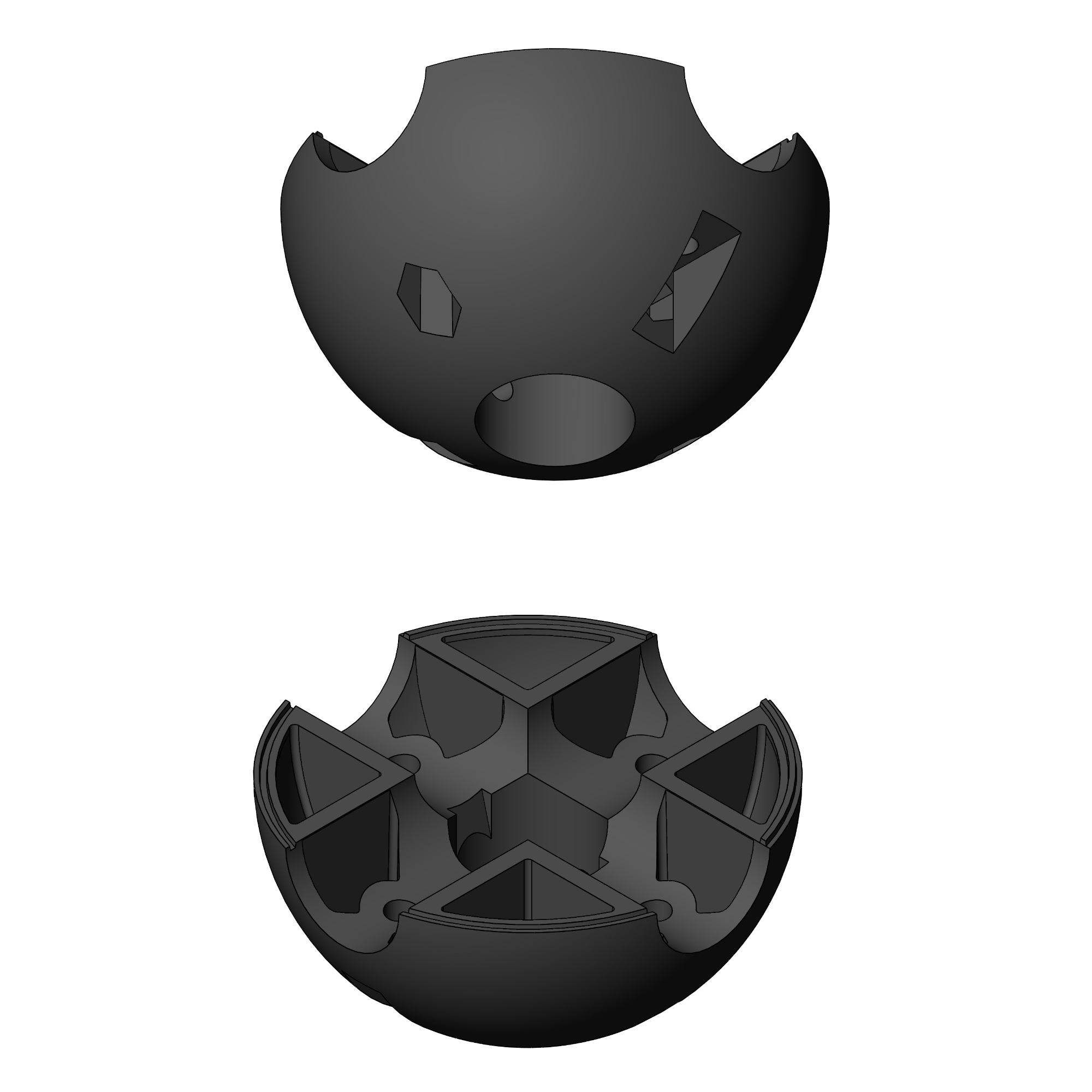 Полусфера пластиковая №1902-2