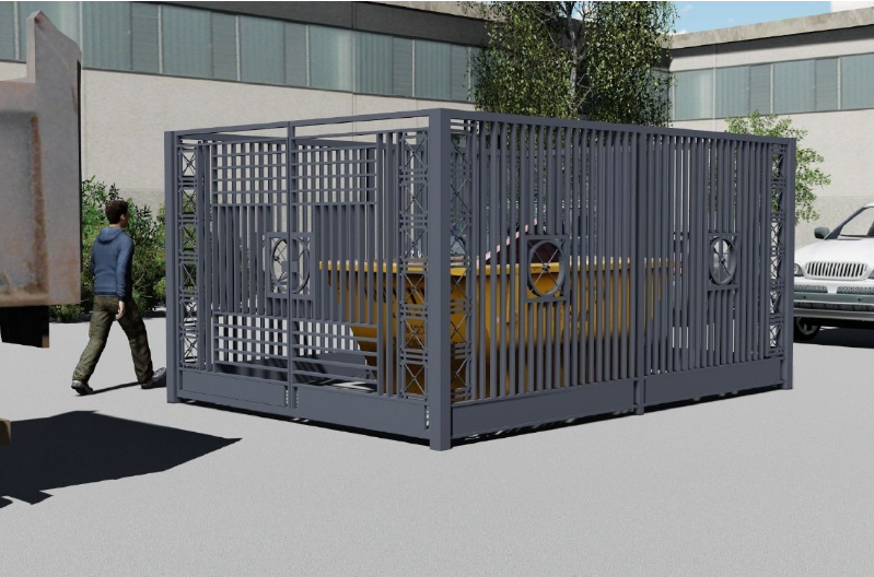 контейнерная площадка без крыши