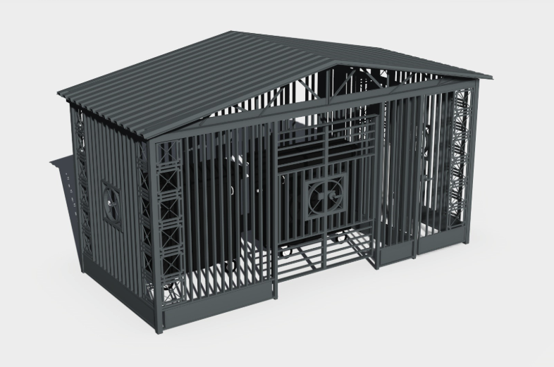 контейнерная площадка с крышей