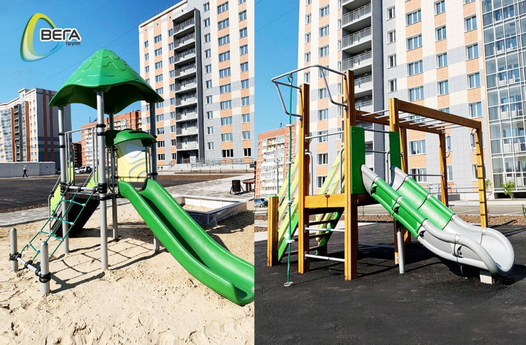 Горка Бриз, песочница «Побережье» и Детский городок Муром.jpg