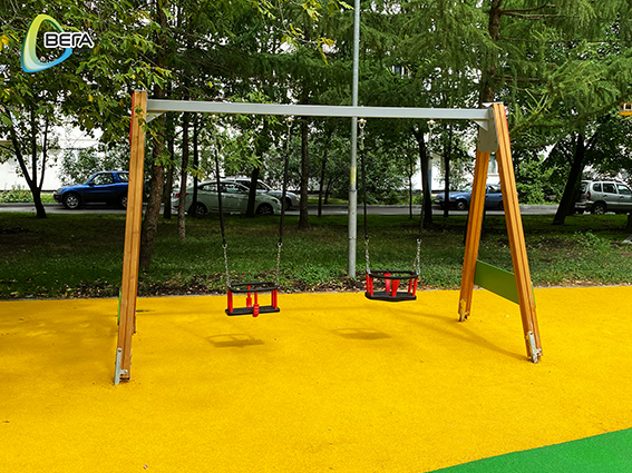 Качели двухсекционные открытые